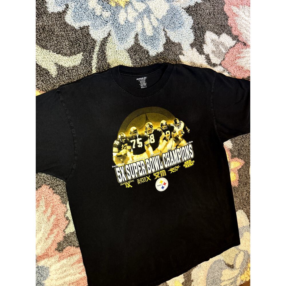Steelers Vintage NFL Super Bowl Tee Sz Large